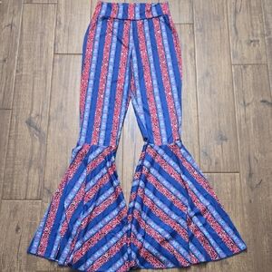 Striped Flared Kids Bottoms